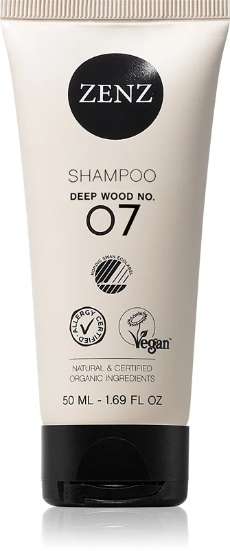 ZENZ Organic Deep Wood No. 07 Strengthening Shampoo for Sensitive Scalp 50 ml