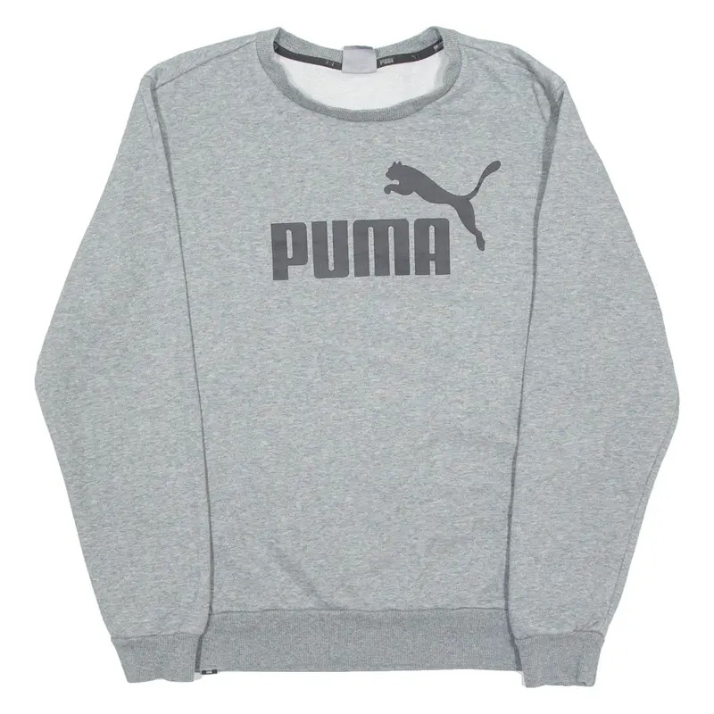 PUMA Mens Sweatshirt Grey Crew Neck M