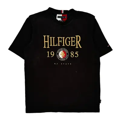 Tommy Hilfiger Spellout T-Shirt - XL Black Cotton