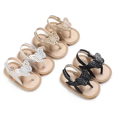 Baby girl princess sandals cute bow princess shoes.