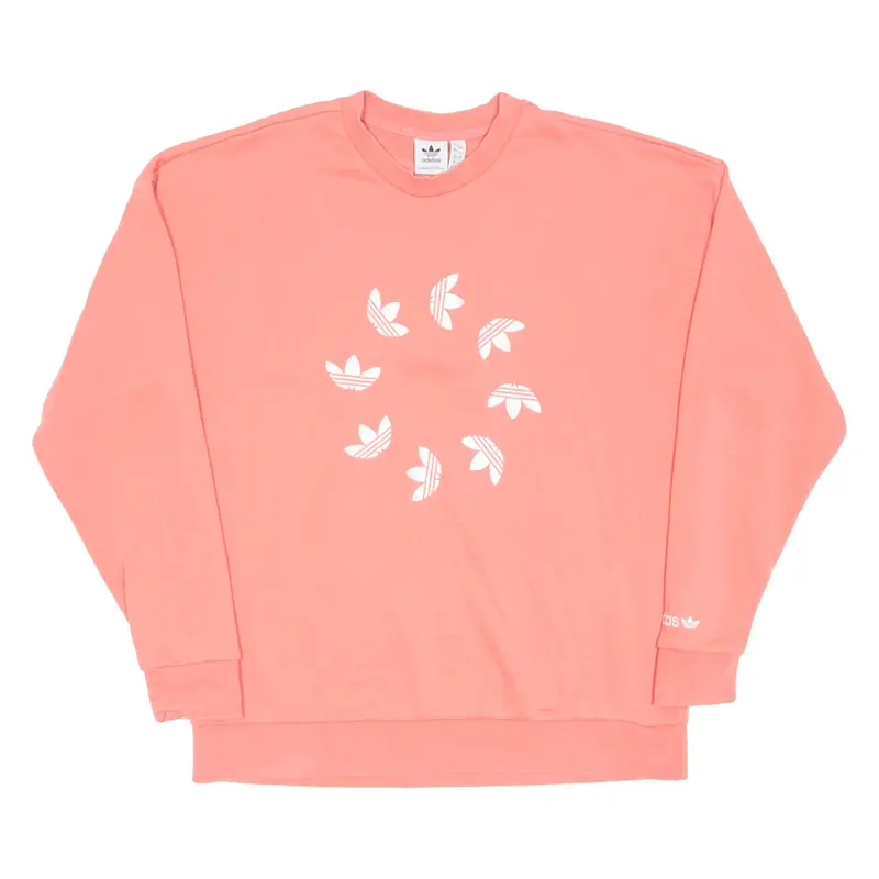 ADIDAS Womens Sweatshirt Pink UK 12