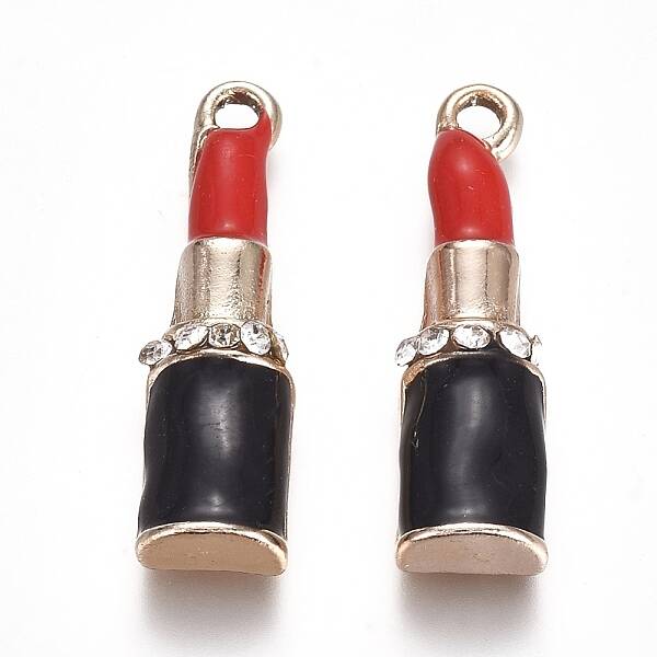 Light Gold Plated Alloy Enamel Pendants