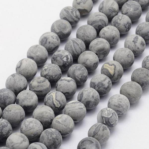 Natural Map Stone/Picasso Stone/Picasso Jasper Beads Strands