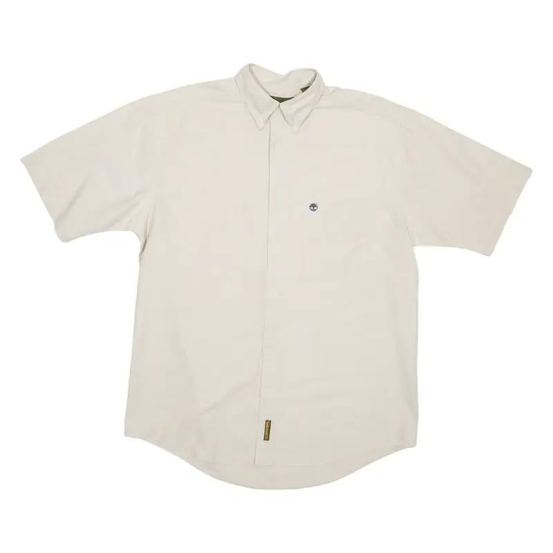 TIMBERLAND Mens Plain Shirt Beige M