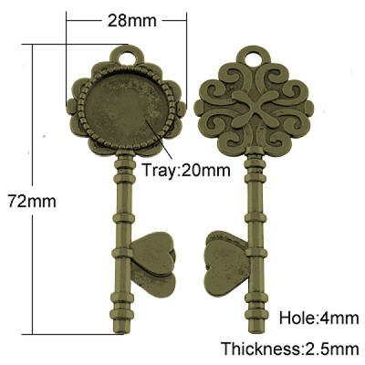 Tibetan Style Pendant Cabochon Settings