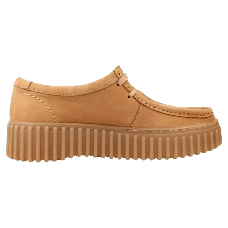 Clarks Torhill Bee Nubuck Women's Lace Up Shoes - Light Tan - Size:US 10.5 Women