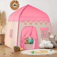 Flower House Design Indoor Toy House Tent, Durable Polyester Fabric & Sturdy Bracket, Ideal Gift for Birthday & Holiday