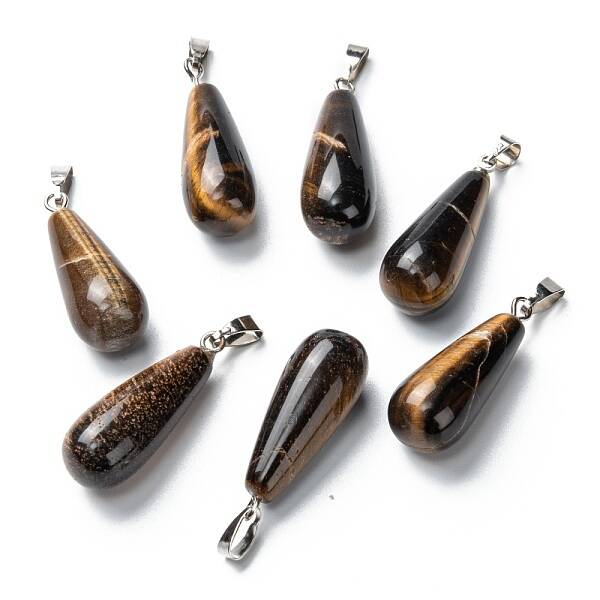 Natural Tiger Eye Pendants