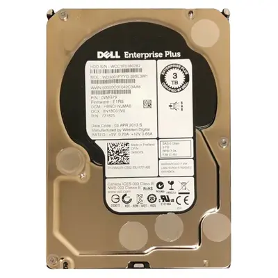 0VMG79 Dell 3TB 6Gb/s SAS 7200 3.5-inch 64MB Hard Drive