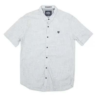 DIESEL Mens Plain Shirt Grey M