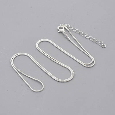 Brass Square Snake Chain Necklace Making