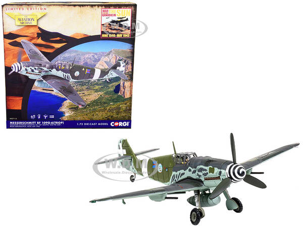 Messerschmitt Me109G-6 (Trop) Fighter Aircraft Maggiore Antonio Vizzotto, 150 Gruppo Gigi Tre Osei, Regia Aeronautica, Sicil...