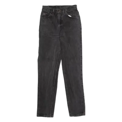LEVI'S Orange Tab Girls Jeans Grey Regular Skinny Charcoal Wash W24 L28