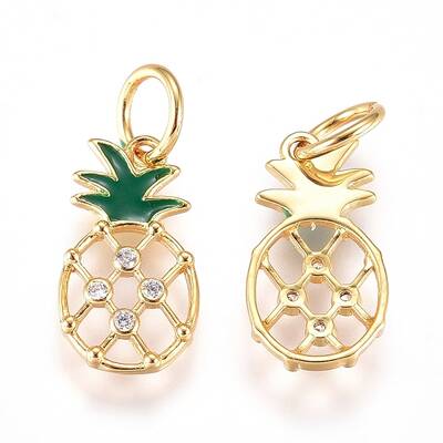 Brass Enamel Charms