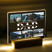 Personalized Fathers Day Gift, Unique Acrylic Photo Plaque, Gift for Daddy Father Grandpa Papa, First Fathers Day Gift, Photo...