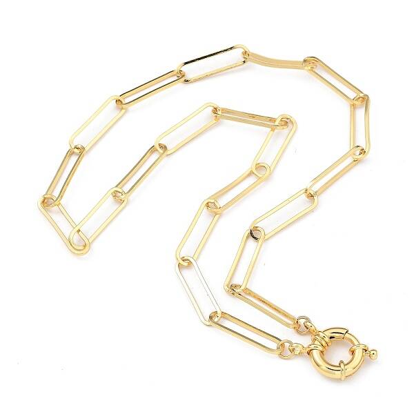 304 Stainless Steel Paperclip Chain Necklaces