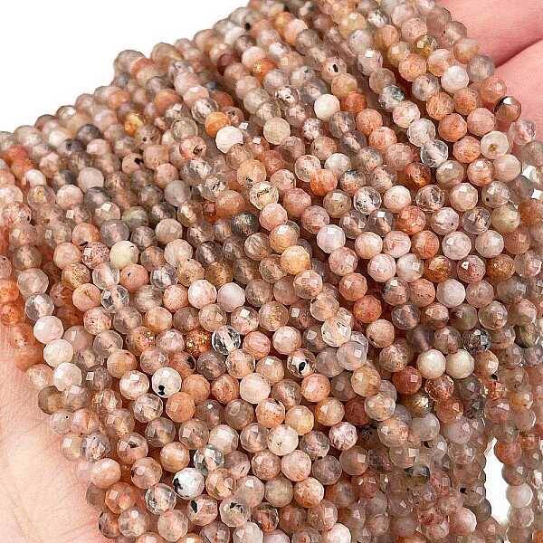 Natural Sunstone Beads Strands