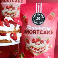 2 Pack Pop Daddy Strawberry Shortcake Crispy Snack Dessert Crunchy Sweet Creamy Bite