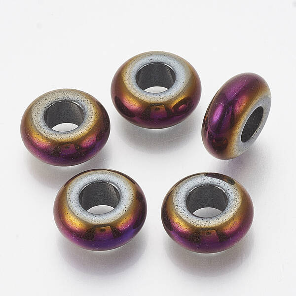 Electroplated Non-magnetic Synthetic Hematite Beads