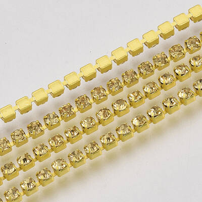 Electrophoresis Iron Rhinestone Strass Chains