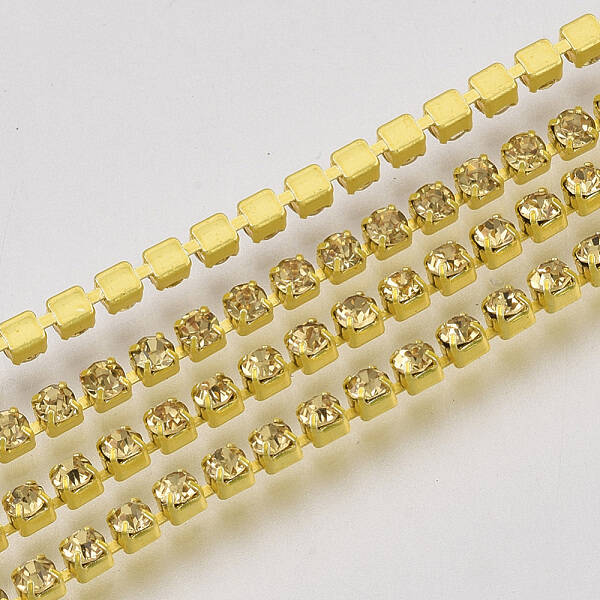 Electrophoresis Iron Rhinestone Strass Chains