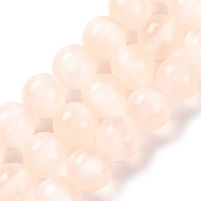 Natural Selenite Beads Strands
