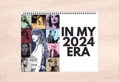 In 2024 Calendar, Taylor Swift Version Inspired 2024 Calendar, Taylor Swift Version Merch, 2024 Wall Calendar, Taylor Swift I...