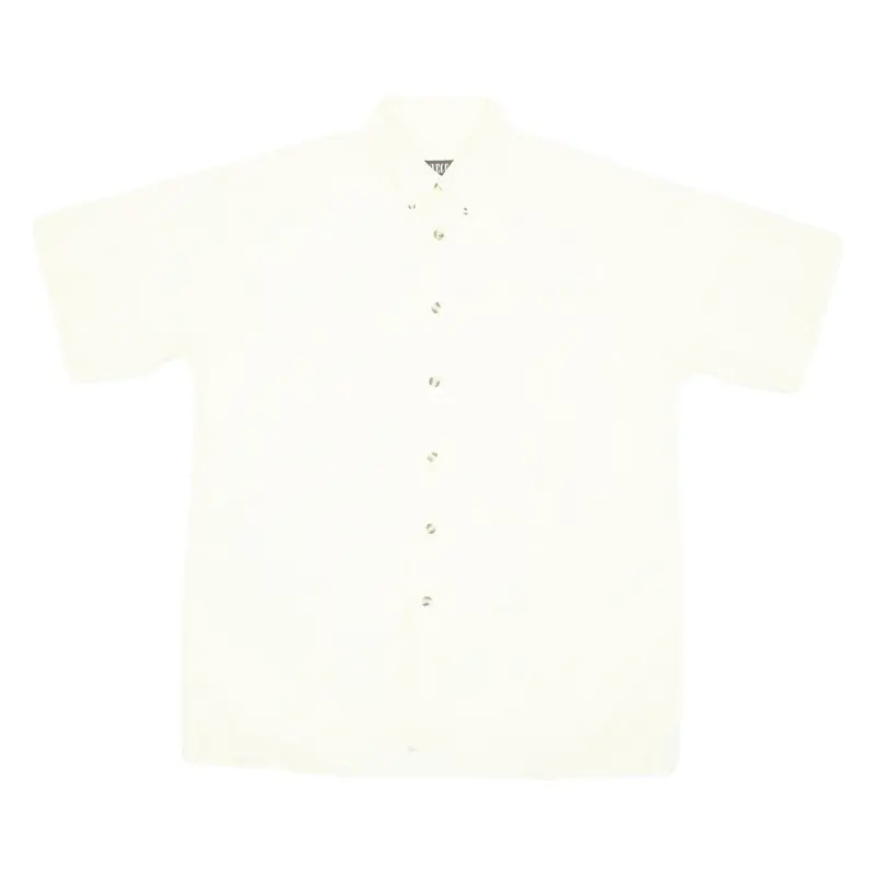 INVECE Mens Plain Shirt Yellow XL