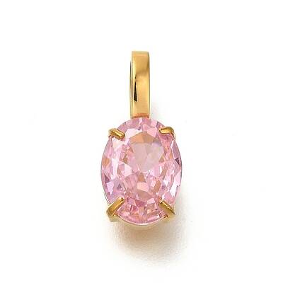 Ion Plating(IP) 304 Stainless Steel Rhinestone Pendants