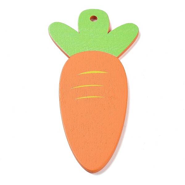 Easter Theme Single Face Printed Wood Pendants