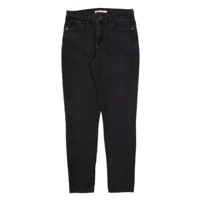 LEVI'S 721 High Rise Womens Jeans Black Slim Skinny W29 L30