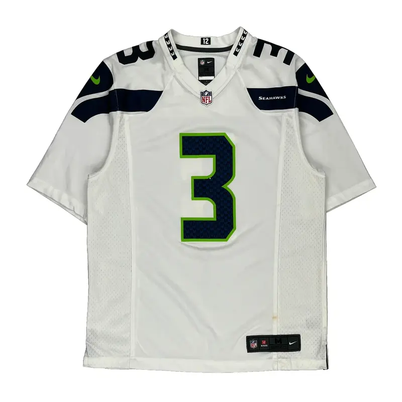 Seattle Seahawks Nike Nfl Jersey - Medium White Polyester
