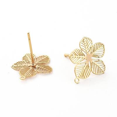 Brass Stud Earring Findings