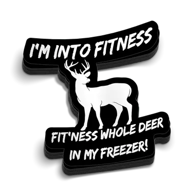 Deer Freezer Hard Hat Decal