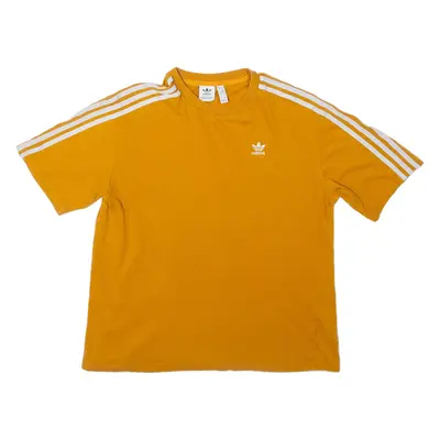 ADIDAS Womens T-Shirt Orange Crew Neck UK 6