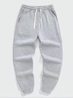 Men's Plain Drawstring Waist Sweatpants, Casual Pockets Design Jogger Pants for Fall, Fashion Men's Bottoms for Daily Wear, W...