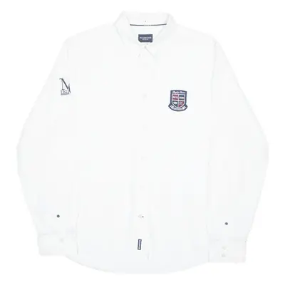 MCGREGOR Custom Fit Mens Plain Shirt White Long Sleeve XL