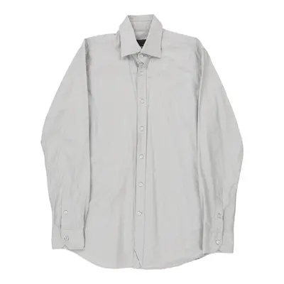 Fendi Striped Shirt - Medium Grey Cotton Blend