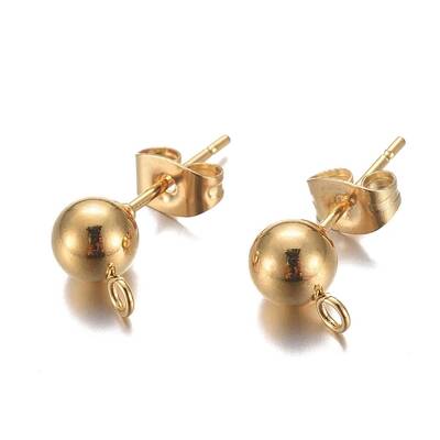 304 Stainless Steel Stud Earring Findings