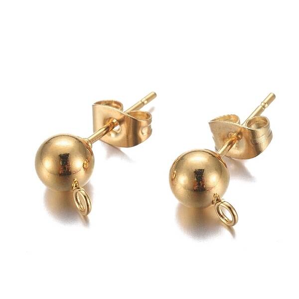 304 Stainless Steel Stud Earring Findings