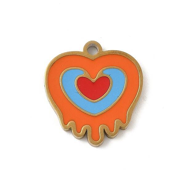 304 Stainless Steel Enamel Charms