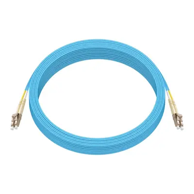 11870 Monoprice MM OM3 Fiber Optic Cable LC-LC UL 2mm 50/125 OFNR Duplex Aqua 50m