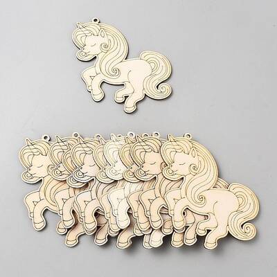 Unicorn Unfinished Wood Pieces