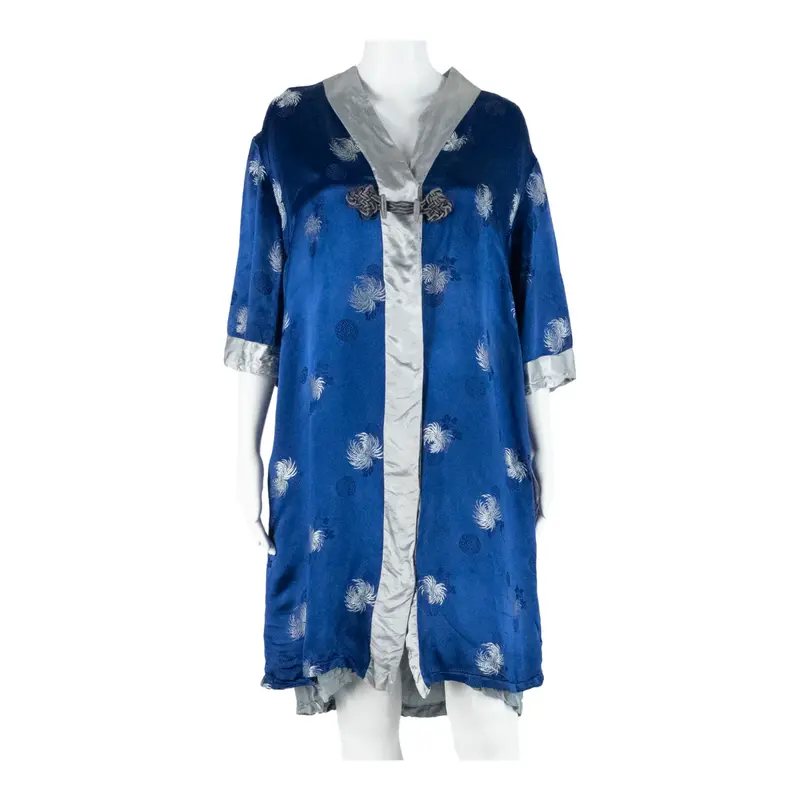 Womens Day Dress Blue Crazy Pattern Knee Length XL