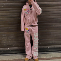 Loose straight-leg sport pants with sun-protective fur rings and double-waist sport sweatpants Casual Womenswear linen pants ...