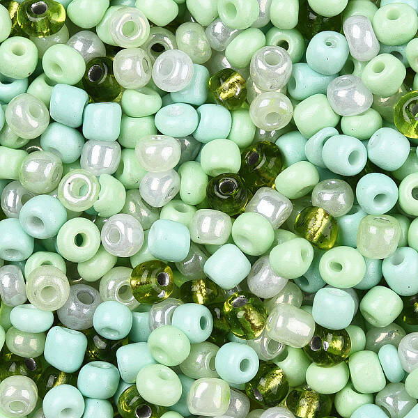 Opaque & Transparent Inside Colours Glass Seed Beads