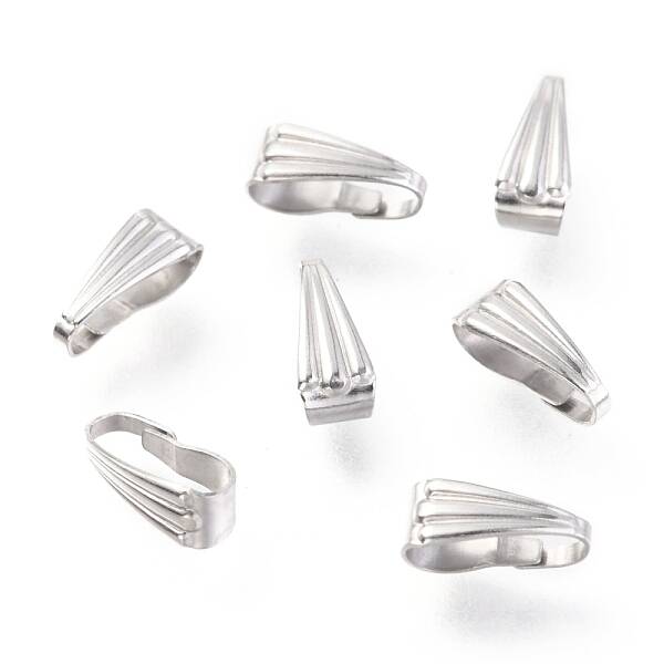 Non-Tarnish 304 Stainless Steel Snap on Bails
