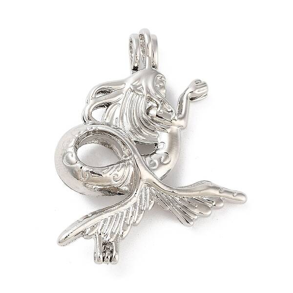Alloy Bead Cage Pendants