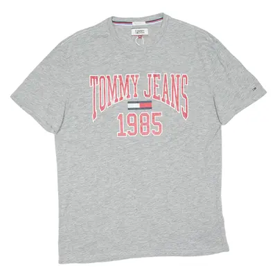 TOMMY JEANS Mens T-Shirt Grey L