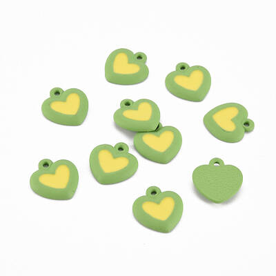 Spray Painted Alloy Enamel Charms